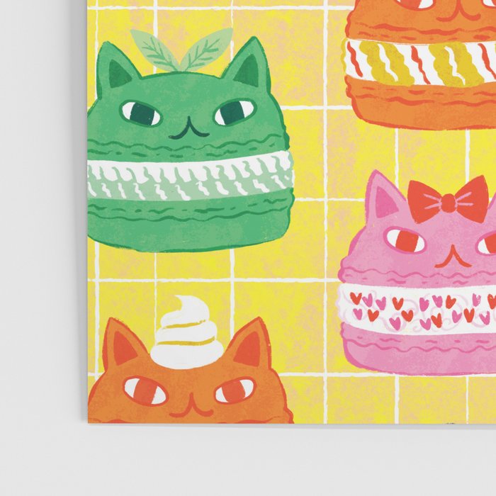 Cat Macaron Poster Gallery Image 3