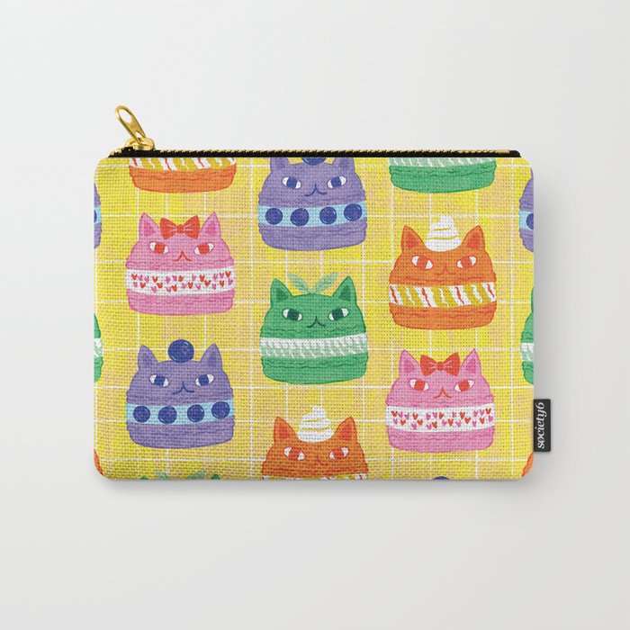 Cat Macaron Carry All Pouch Gallery Image 1
