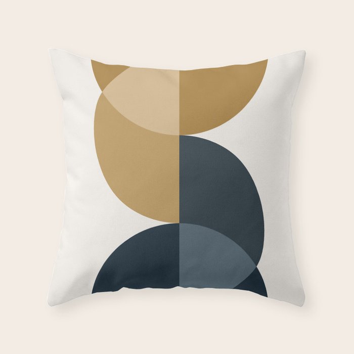 Geometric Harmony XXXIII Throw Pillow Gallery Image 1