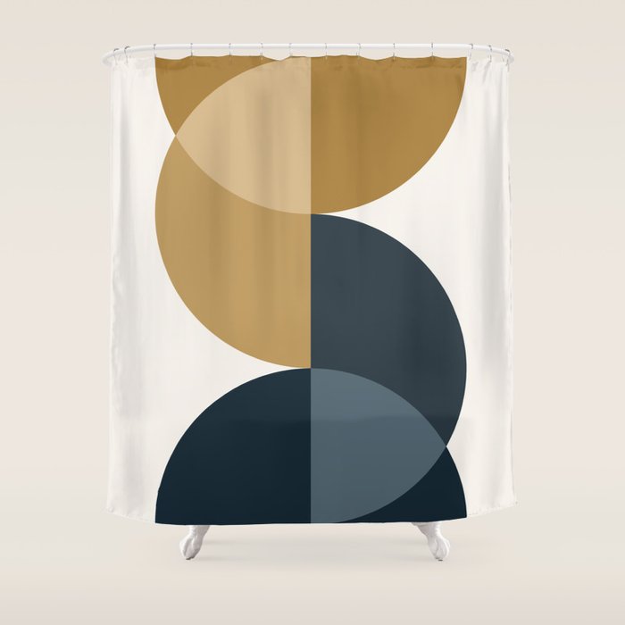 Geometric Harmony XXXIII Shower Curtain Gallery Image 1