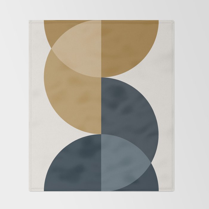 Geometric Harmony XXXIII Throw Blanket Gallery Image 2
