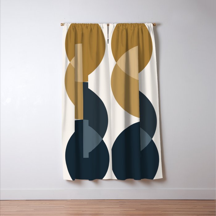 Geometric Harmony XXXIII Window Curtain Gallery Image 3