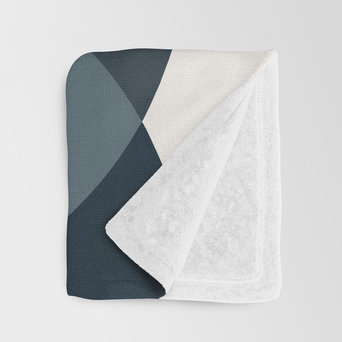 Geometric Harmony XXXIII Throw Blanket Gallery Image 3