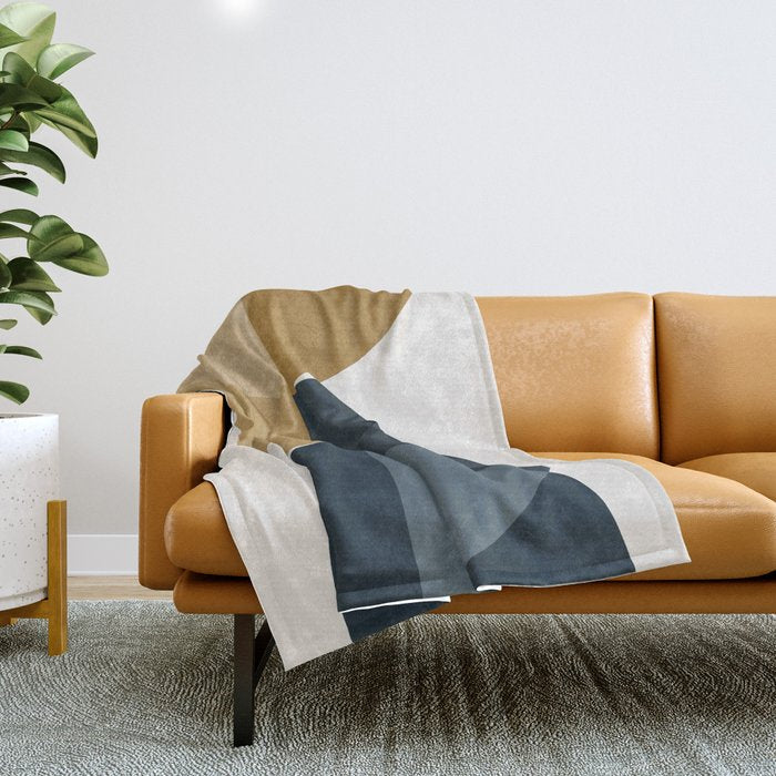 Geometric Harmony XXXIII Throw Blanket Gallery Image 1