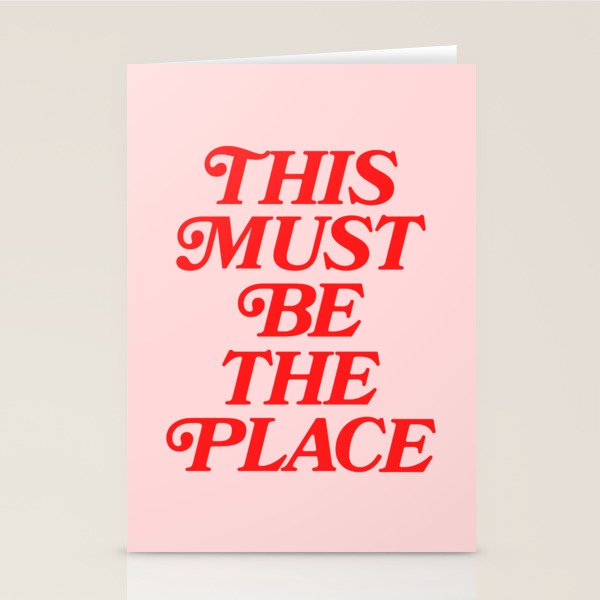This Must Be The Place Stationery Card Gallery Image 2