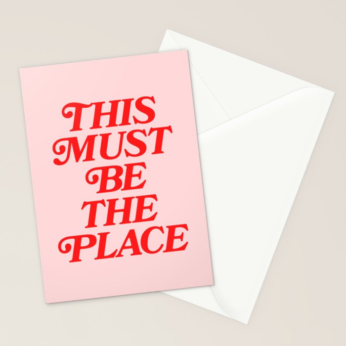 This Must Be The Place Stationery Card Gallery Image 2
