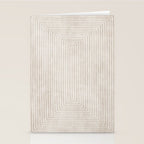 Neutral Light Beige Lines Modern Minimalism Art Stationery Card Gallery Image 2