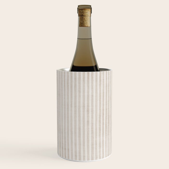 Neutral Light Beige Lines Modern Minimalism Art Wine Chiller Gallery Image 1