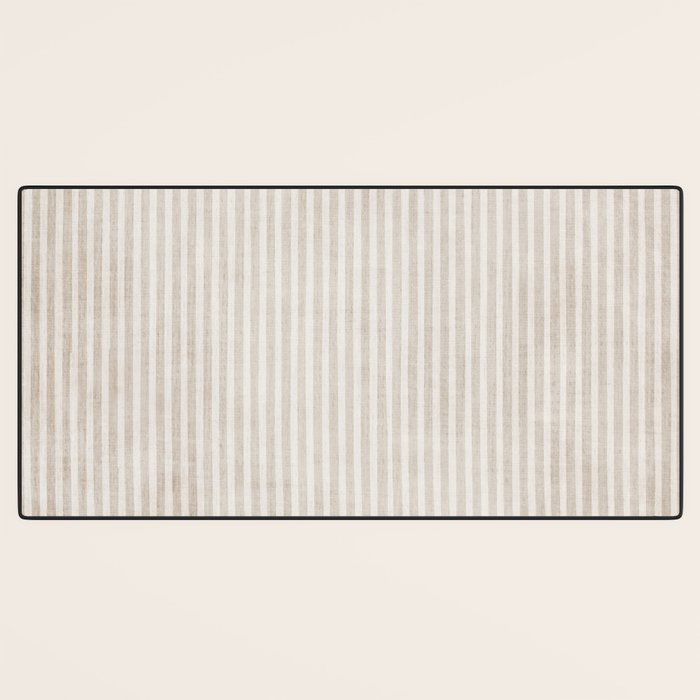 Neutral Light Beige Lines Modern Minimalism Art Desk Mat Gallery Image 3
