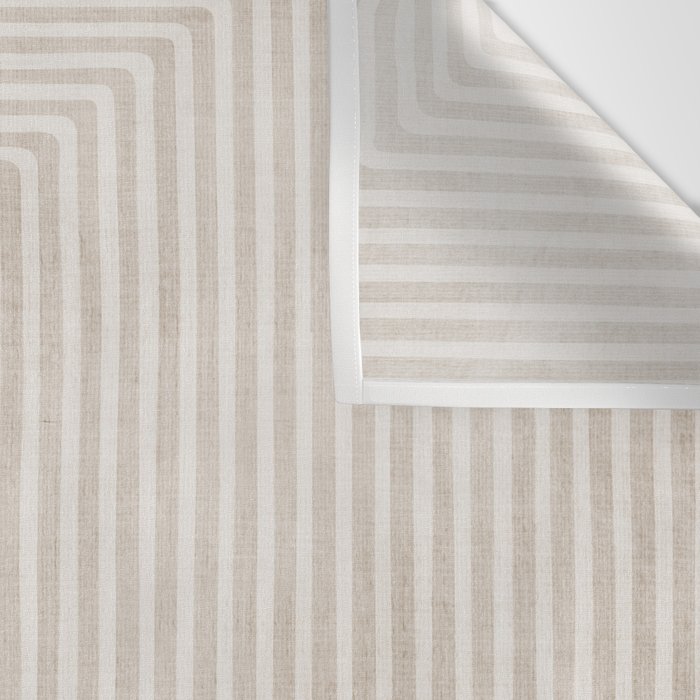 Neutral Light Beige Lines Modern Minimalism Art Wall Tapestry Gallery Image 3