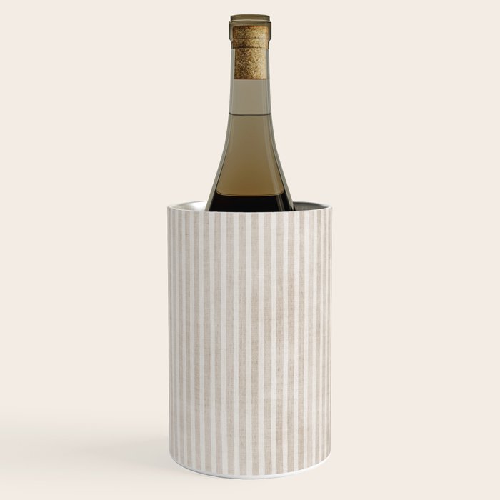 Neutral Light Beige Lines Modern Minimalism Art Wine Chiller Gallery Image 3
