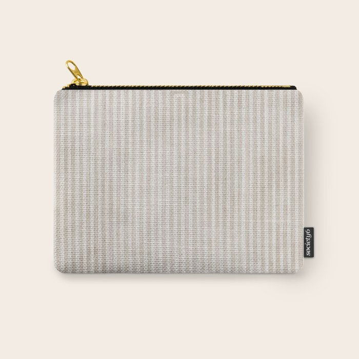 Neutral Light Beige Lines Modern Minimalism Art Carry All Pouch Gallery Image 1