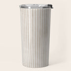Neutral Light Beige Lines Modern Minimalism Art Travel Mug Gallery Image 2