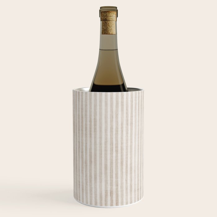 Neutral Light Beige Lines Modern Minimalism Art Wine Chiller Gallery Image 2