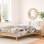 black and white garden Duvet Cover Gallery Image 2