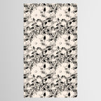 black and white garden Tablecloth Gallery Image 2
