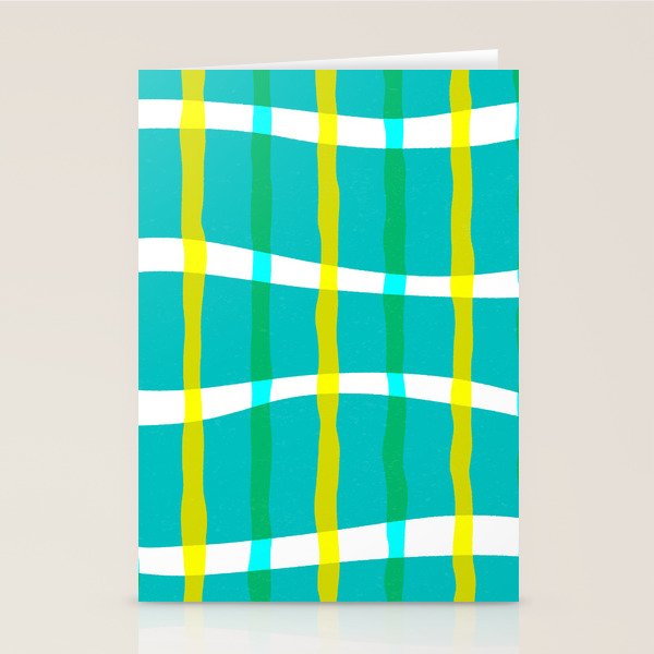 Groovy Plaid Stationery Card Gallery Image 2