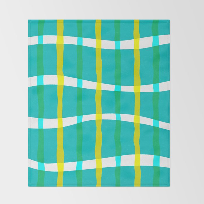 Groovy Plaid Throw Blanket Gallery Image 2