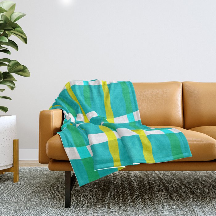 Groovy Plaid Throw Blanket Gallery Image 1