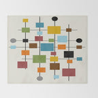 Mid-Century Modern Art 1.3 Throw Blanket Gallery Image 2