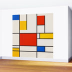 Retro Geometry: Mondrian Edition Wall Mural Gallery Image 2