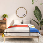 Retro Geometry: Mondrian Edition Comforter Gallery Image 3