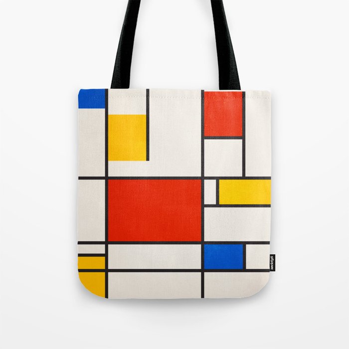 Retro Geometry: Mondrian Edition Tote Bag Gallery Image 1