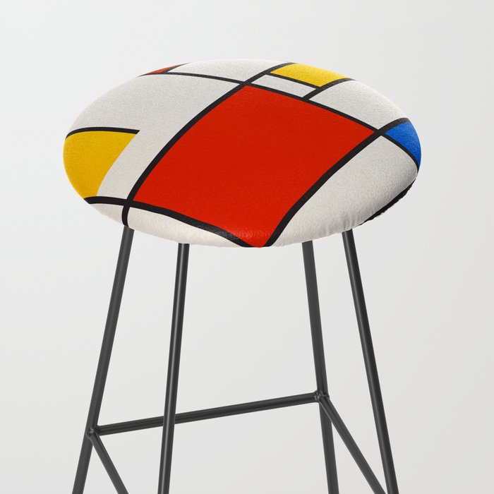Retro Geometry: Mondrian Edition Stool Gallery Image 2
