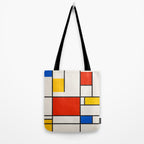 Retro Geometry: Mondrian Edition Tote Bag Gallery Image 2