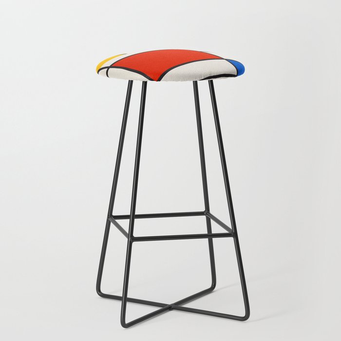 Retro Geometry: Mondrian Edition Stool Gallery Image 1