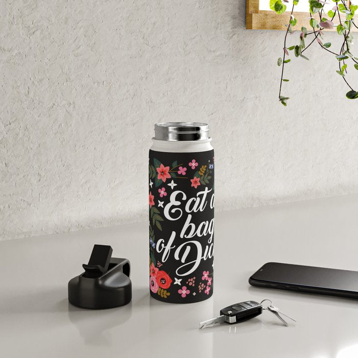 Eat A Bag Of Dicks, Funny Saying Water Bottle Gallery Image 4