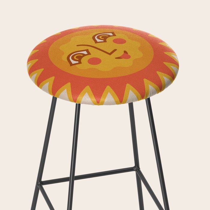 Sunshine Faces - Retro Stool Gallery Image 2