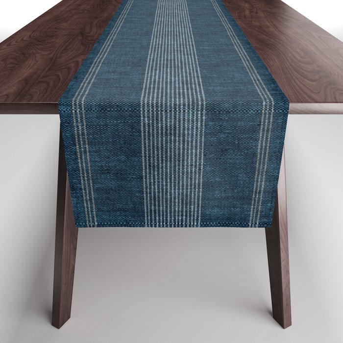 ivy stripes - navy blue Table Runner Gallery Image 1