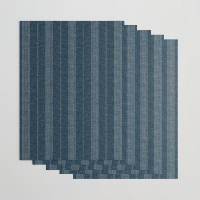ivy stripes - navy blue Wrapping Paper Gallery Image 3
