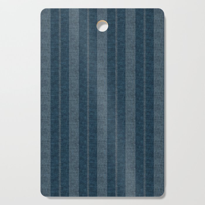 ivy stripes - navy blue Cutting Board Gallery Image 1