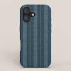 ivy stripes - navy blue iPhone Case Gallery Image 1