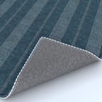 ivy stripes - navy blue Rug Gallery Image 4