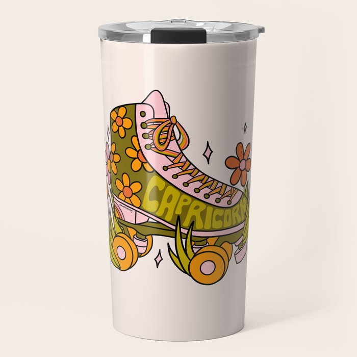 Capricorn Roller Skate Travel Mug Gallery Image 1