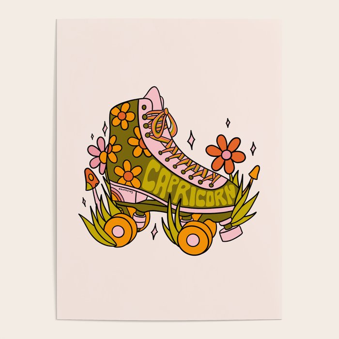 Capricorn Roller Skate Poster Gallery Image 1