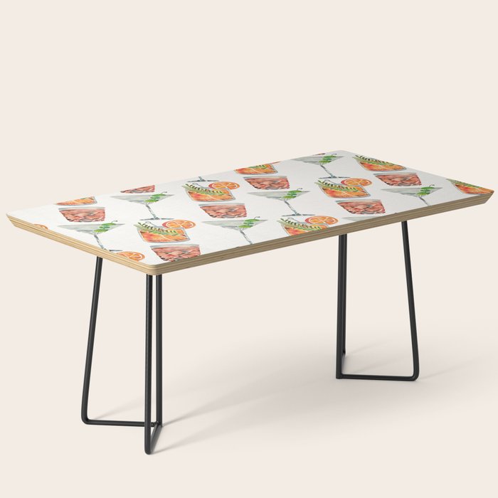 Classic Cocktails  - 1960s Watercolor Lineup Coffee Table Gallery Image 1