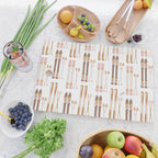 Retro Skis Illustration (Neutral Palette) Cutting Board Gallery Image 2