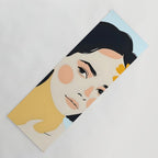 Variegated Human, Bohemian Woman Vitiligo Beauty, Self Love Positivity Mindset, Expressions Face Feelings Emotion Illustration, People Portrait Drawing Painting Yoga Mat Gallery Image 1