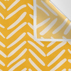 Arrow Lines Pattern in Mustard Yellow shades 1 Wall Tapestry Gallery Image 3