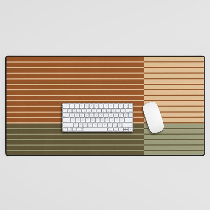 Color Block Line Abstract XIV Desk Mat Gallery Image 1