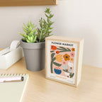 Flower Market Honolulu, Playful Naif Floral Print Mini Art Print Gallery Image 2