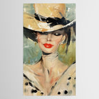 Elegant Lady in Wide Hat Tablecloth Gallery Image 2