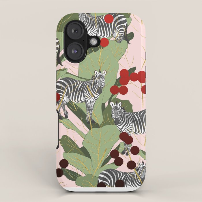 Zebra Harem #society6 #decor #buyart iPhone Case Gallery Image 1