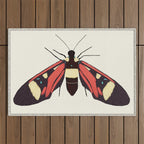  red butterfly Outdoor Rug Gallery Image 1