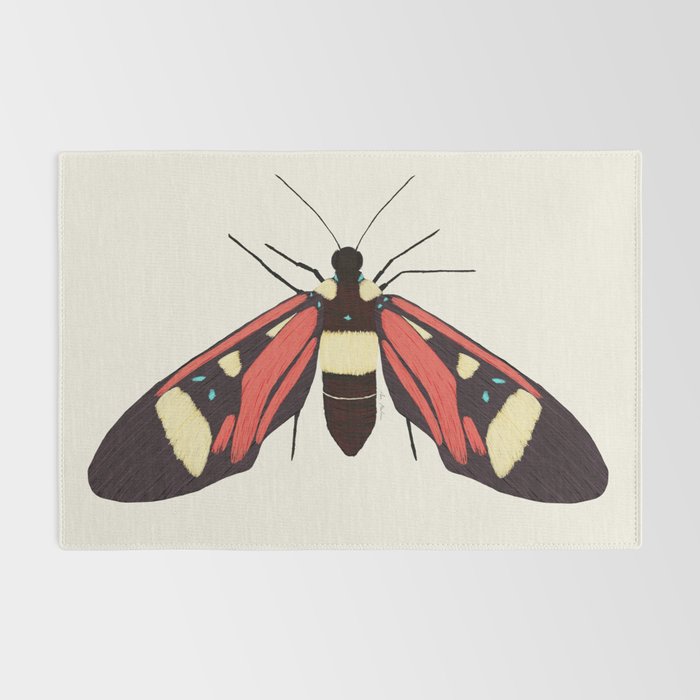  red butterfly Rug Gallery Image 2