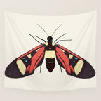  red butterfly Wall Tapestry Gallery Image 4